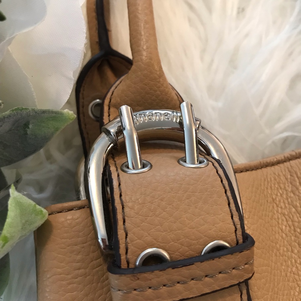 Tignanello Tan Leather Tote Purse - Picture 3 of 4